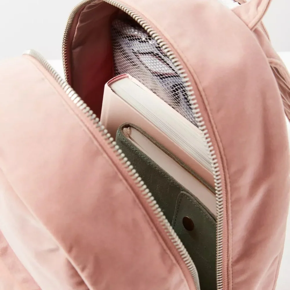 HERSCHEL Supply Co. Grove Velvet Backpack Dusty Pink